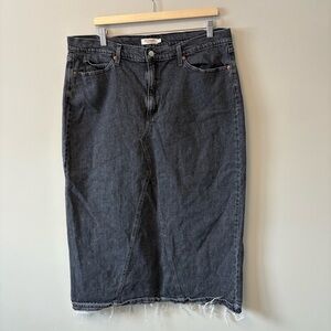 Levi Denim Midi Skirt